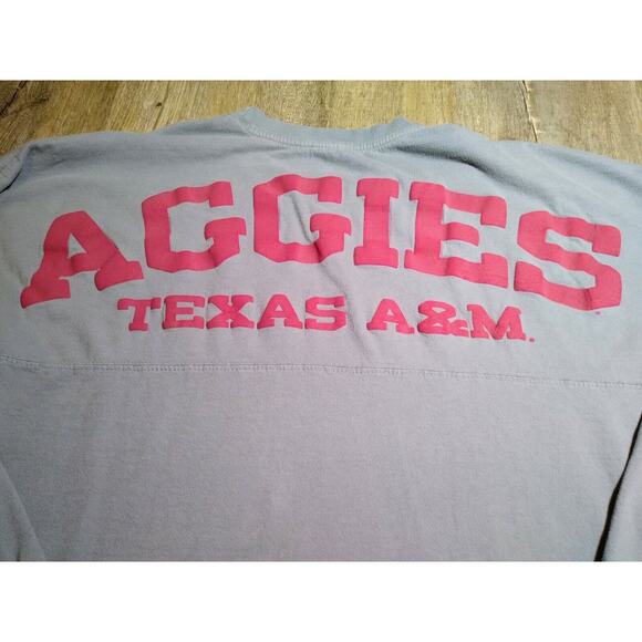 Vintage Press Box Texas A&M Aggies Long Sleeve Puff Print T Shirt Size Medium - Picture 1 of 5